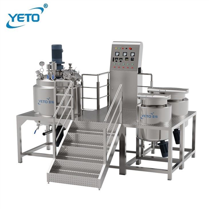 GMPC Cosmetic Cream Fixed Homogenizer Vacuum Mixer Blender